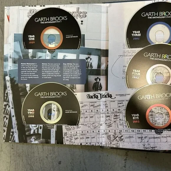 GARTH BROOKS: The Anthology Part 1, 5-CDs 50 Songs 240‎ Page Book Country - Picture 3 of 7